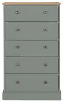 Argos Home Kensington 5 Drawer Chest - Sage Green