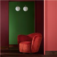 Habitat x Morris & Co. Wightwick Velvet Armchair - Rust