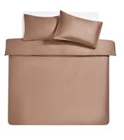 Habitat 400TC Faggoting Stitch Mocha Bedding Set - King size