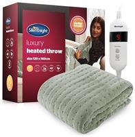 Silentnight Luxury Heated Throw - Sage Green
