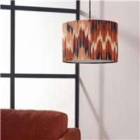 Habitat Brushmark Print Orange Easy Fit Lampshade - 30cm