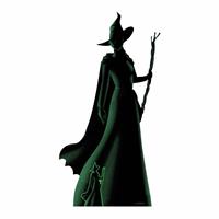 Star Cutouts Wicked Elphaba Silhouette - Green and Black