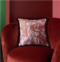 Habitat x Morris & Co. Batchelors Fringe Cushion - 43x43cm