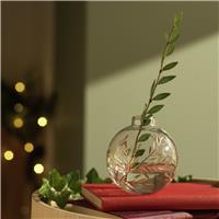 Argos Home Bauble Bud Vase - Clear