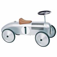 Goki Ride On Metal Car - Silver