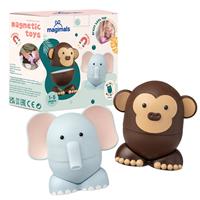 Clics Magimals 2 Piece Safari Magnetic Animal Set