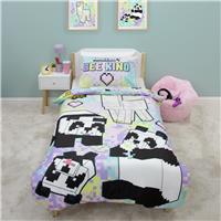 Minecraft Pastel Panel Kids Bedding Set - Single