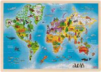 Goki Wooden Giant World Jigsaw Puzzle - 192 Pieces