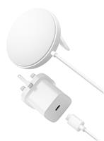 Belkin 15W Qi2 Wireless Charger + Adapter - White