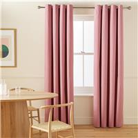Habitat Blackout Eyelet Curtain - Dusty Rose - 183x168cm