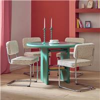 Habitat Geller Green Dining Table & 4 Natural Chairs