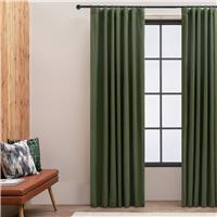 Habitat Linen Look Blackout Pencil Pleat Curtain - 229x168cm