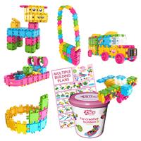 Clics Bucket 8 in 1 Glitter Click and Play 175 Pieces