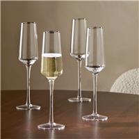 Argos Home Set of 4 Champagne Glasses