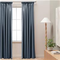 Habitat Blackout Pencil Pleat Curtain - Navy - 229x168cm