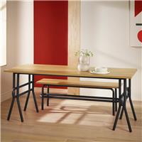 Habitat Ballon Metal 4 - 6 Seater Dining Table - Black
