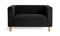 Argos Home Moda Fabric 2 Seater Sofa - Black