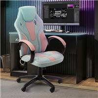X Rocker Maverick Office Gaming Chair - Bubblegum