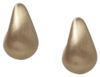 Liars & Lovers Gold Tone Brushed Teardrop Stud Earrings