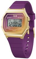ICE-Watch Retro Digital Violet Silicone Strap Watch