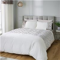 Catherine Lansfield Velvet Natural Bedding Set - King Size