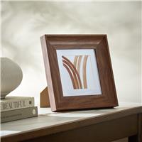 "Habitat Walnut Wooden Picture Frame - 4x4"""