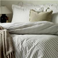 Yard Hebden Cotton Stripe Mole Bedding Set - Super king