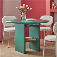 Habitat Geller Solid Wood 4 Seater Dining Table - Green