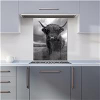 WRT Cow Multicolour Kitchen Splashback - W600xH750mm