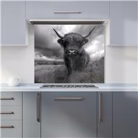 WRT Cow Multicolour Kitchen Splashback - W900xH750mm