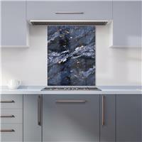WRT Quartz Blue Kitchen Splashback - W600xH750mm
