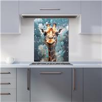WRT Giraffe Multicolour Kitchen Splashback - W600xH750mm