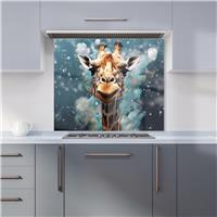 WRT Giraffe Multicolour Kitchen Splashback - W900xH750mm