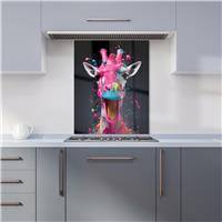 WRT Giraffe Multicolour Kitchen Splashback - W600xH750mm