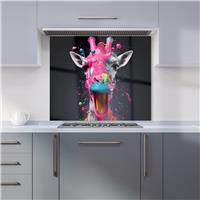 WRT Giraffe Multicolour Kitchen Splashback - W900xH750mm