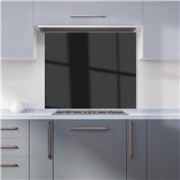 WRT Plain Black Kitchen Splashback - W900xH750mm