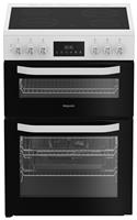 Hotpoint HDE6VDW 60cm Double Oven Electric Cooker - White