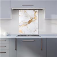 WRT Marble White Kitchen Splashback - W600xH750mm