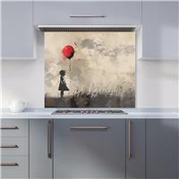 WRT Balloon Multicolour Kitchen Splashback - W900xH750mm