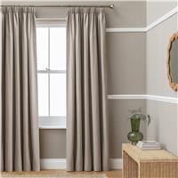Habitat Linen Look Blackout Pencil Pleat Curtain - 229x168cm