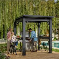 Keter Signature Garden Grill Gazebo - Grey