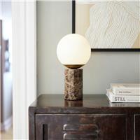 Nordlux Lilly Marble LED Table Lamp - Brown