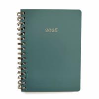 Argos Home A5 Day To Page Green Organiser Diary 2026