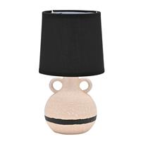 Hestia Natural and Black Vase Lamp