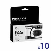 Praktica Single Use 27 Shots Black & White Camera - 10 Pack