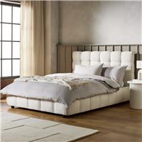 Habitat Bowie Double End Lift Ottoman Bed - Cream
