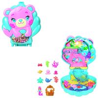 Polly Pocket Glitter Island Compact Playset & Mermaid Doll