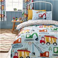 Catherine Lansfield Digger Dreams Kids Bedding Set - Toddler