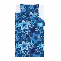 Catherine Lansfield Ombre Star Blue Kids Bedding Set- Single