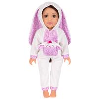 DesignAfriend 18 Inch Flower Bunny Doll Outfit